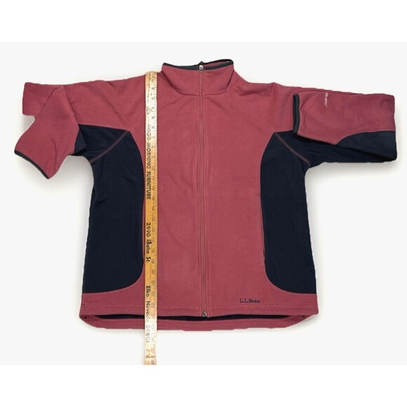 LL Bean Jacket Womens Large L Full Zip Fleece Polartec Fleece Y2K Retro - Picture 4 of 10